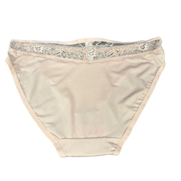 Paramour Women's Size Medium Bikini Panty Lace Band Pink New Without Tags - Picture 2 of 7